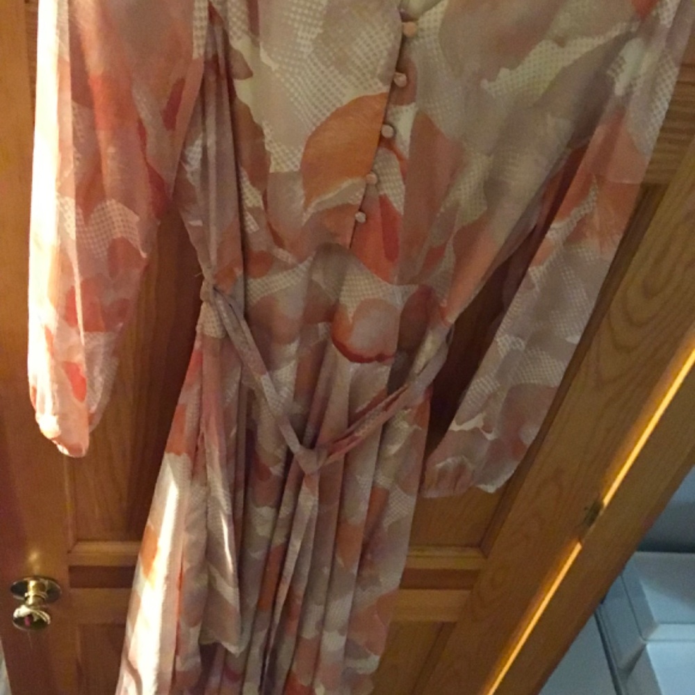 Express Dress 
Pink Button Front Tie Waist - Picture 7 of 11